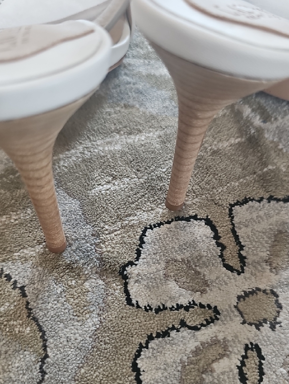 Lauren Ralph Lauren Cream Ankle-Strap Sandals - Picture 6 of 8